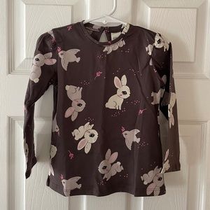 NWT H&M Dark Purple Bunny Toddler 2T Shirt